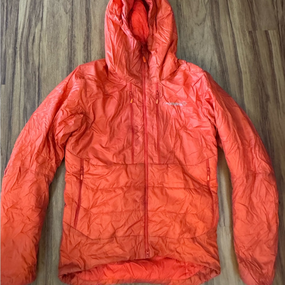 Norrona Orange Puffer Jacket
